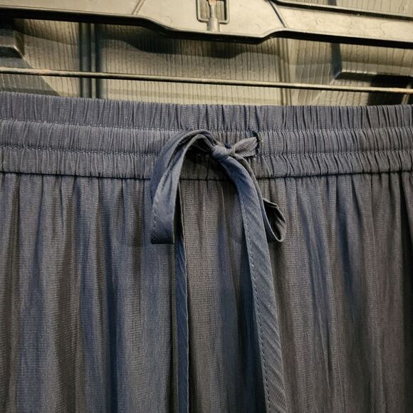 J. Jill Tiered Maxi Skirt In Navy Blue - Picture 5 of 12